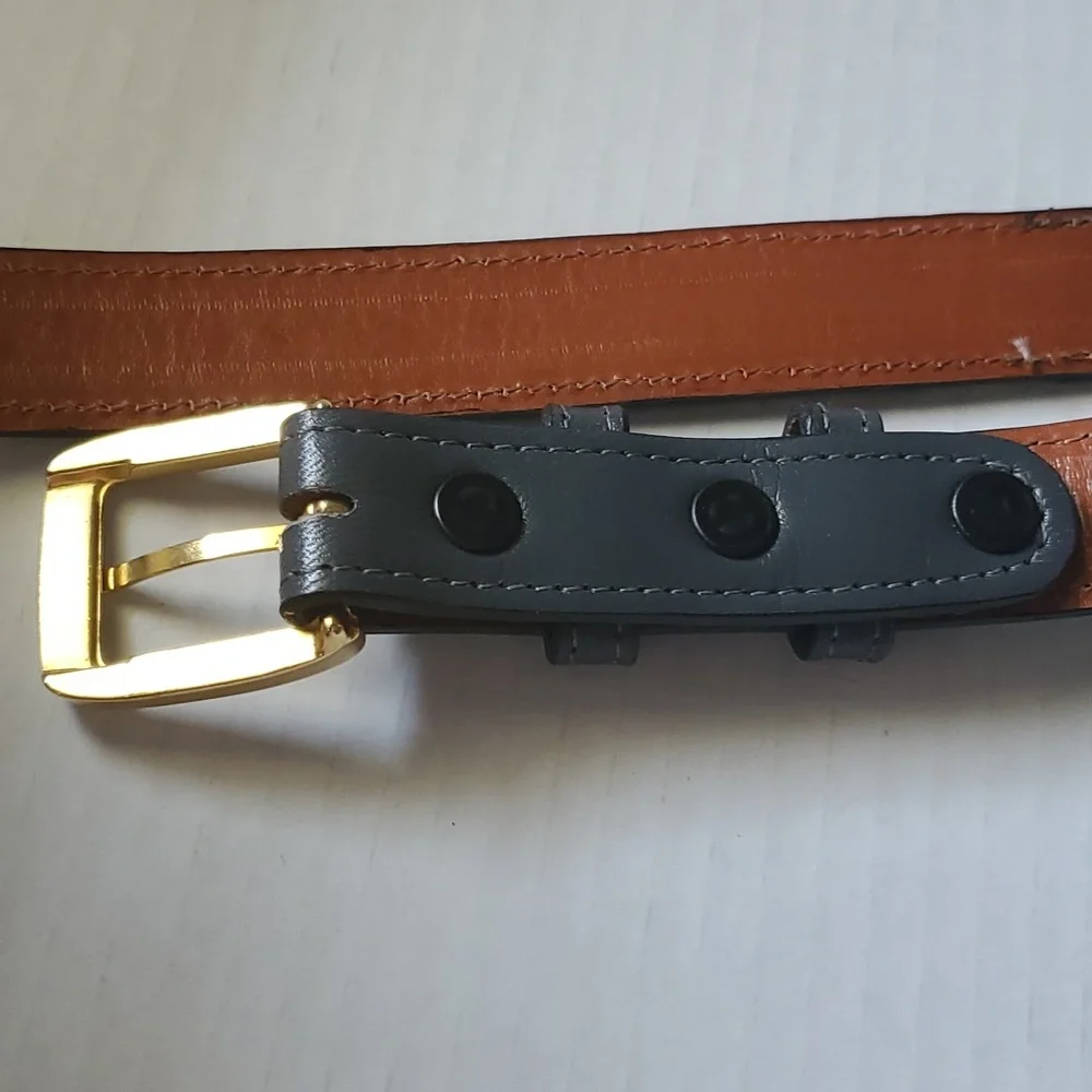 Snakeskin Genuine Leather Belt  sz 38 - Picture 6 of 13